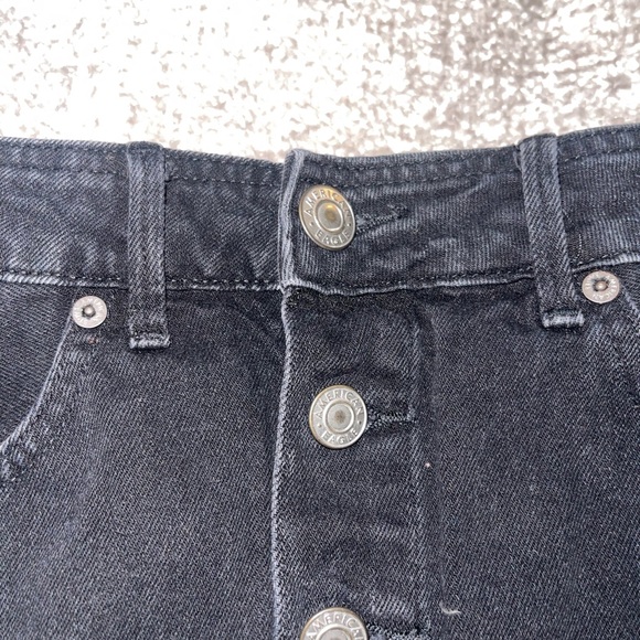 American Eagle Black Mini Skirt Size 4 - Picture 2 of 7